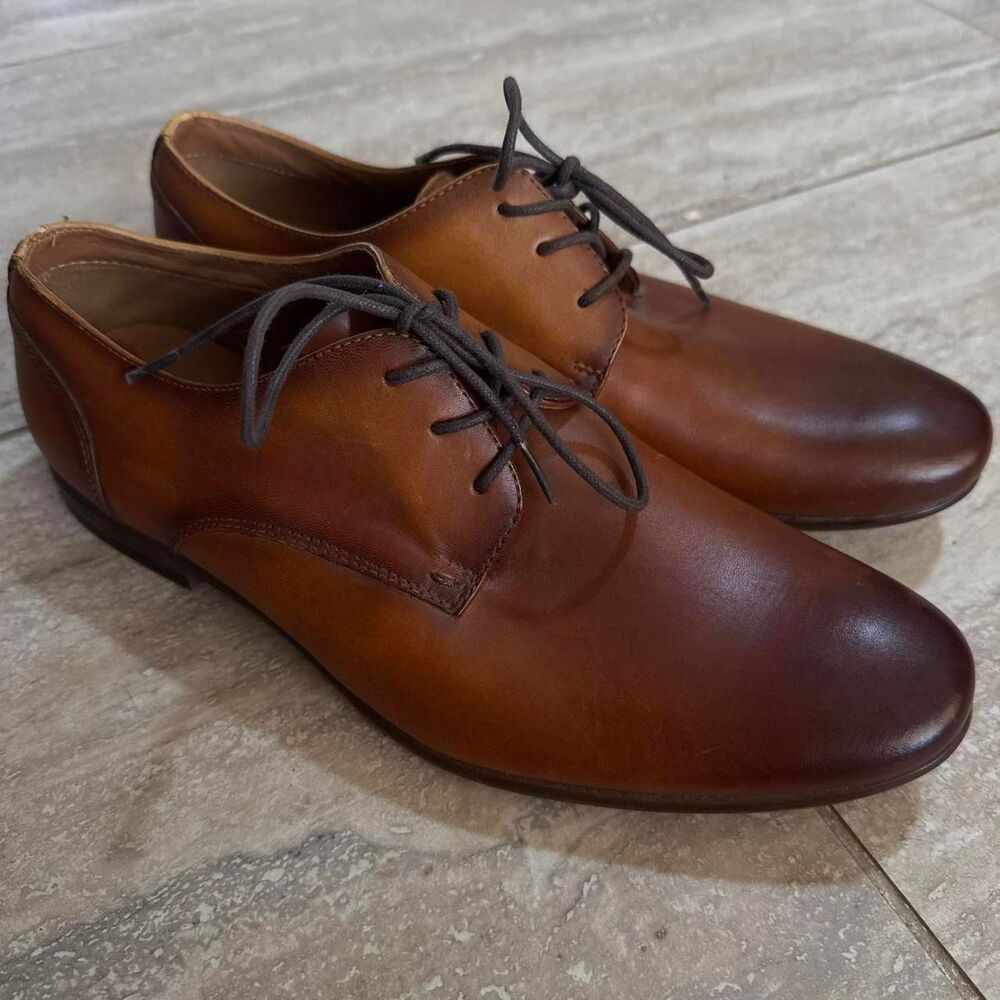Aldo Oxford Brown Classic Leather Dress shoes Men’s size 8 plain toe lace up
